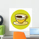 Black Coffee Theme Elements Wall Decal