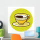 Black Coffee Theme Elements Wall Decal