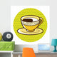 Black Coffee Theme Elements Wall Decal