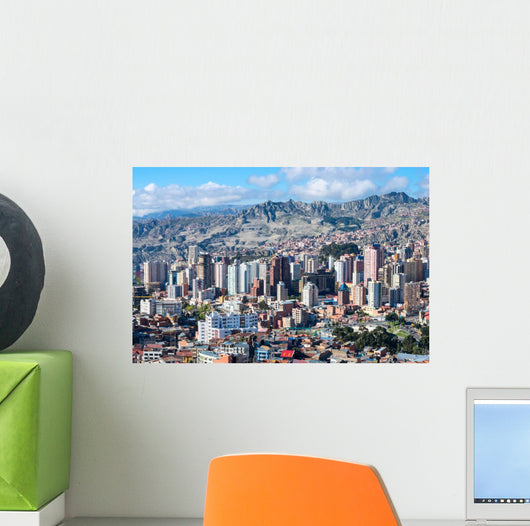 Cityscape La Paz Bolivia Wall Decal