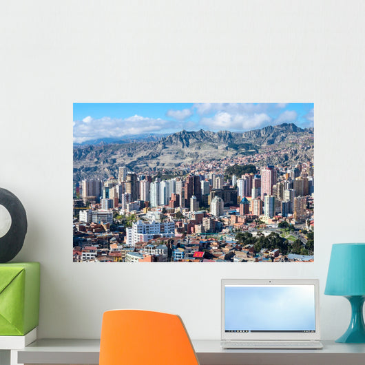 Cityscape La Paz Bolivia Wall Decal