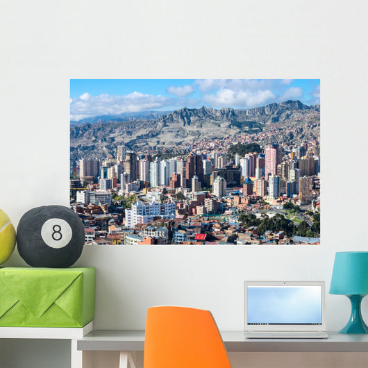 Cityscape La Paz Bolivia Wall Decal