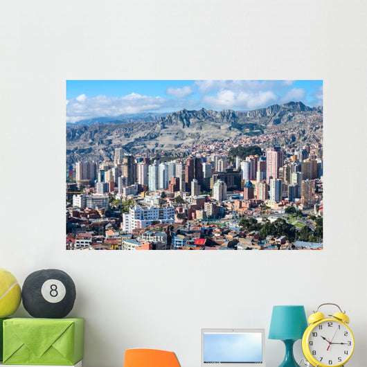 Cityscape La Paz Bolivia Wall Decal