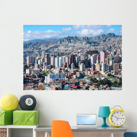 Cityscape La Paz Bolivia Wall Decal
