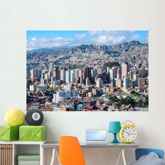 Cityscape La Paz Bolivia Wall Decal