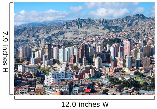 Cityscape La Paz Bolivia Wall Decal