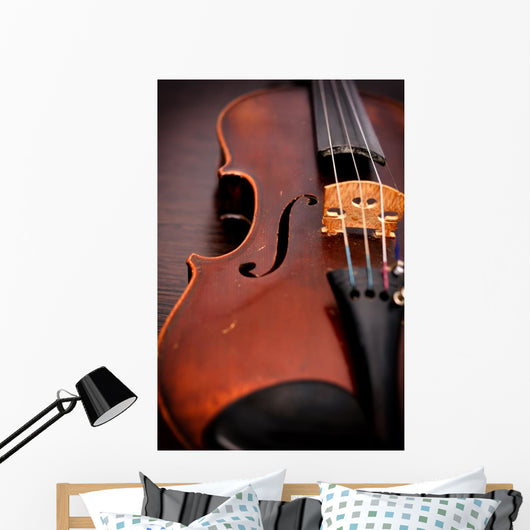 Classic Old Violin Wall Decal