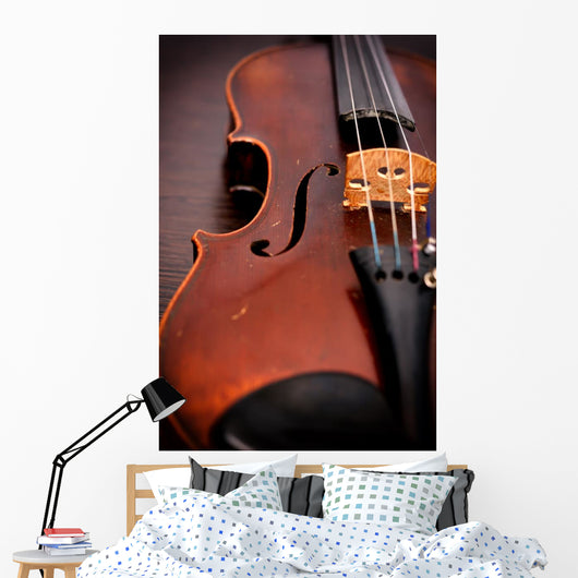 Classic Old Violin Wall Decal