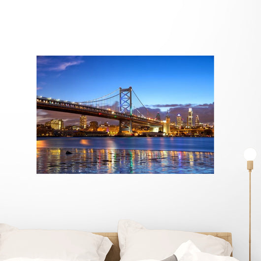 Philadelphia Skyline and Ben Wall Decal