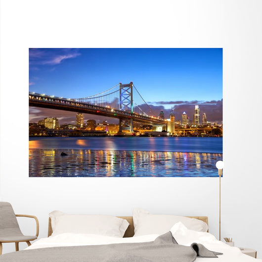 Philadelphia Skyline and Ben Wall Decal