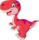 Cartoon Happy Dinosaur Wall Decal