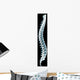 Human Spine Black Xray Wall Decal