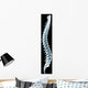 Human Spine Black Xray Wall Decal