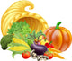 Cornucopia Illustration Wall Decal