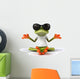 Cool Zen Frog Wall Decal