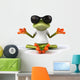 Cool Zen Frog Wall Decal