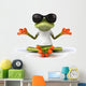 Cool Zen Frog Wall Decal
