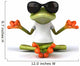 Cool Zen Frog Wall Decal