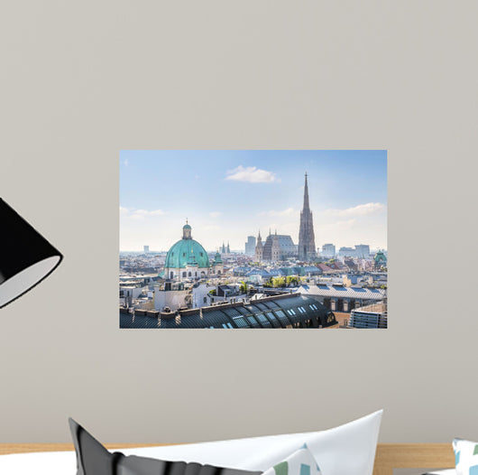 Over Vienna Skyline with Wall Decal