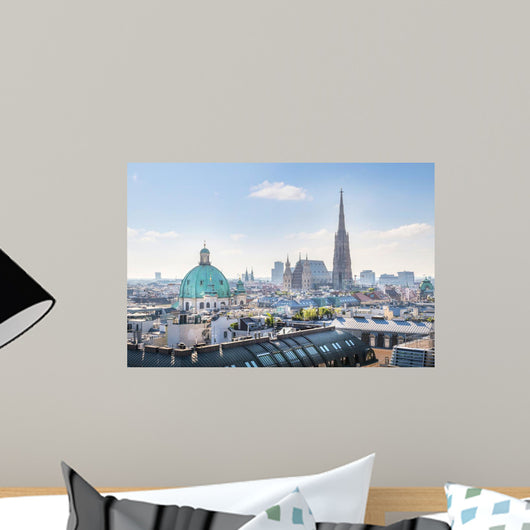 Over Vienna Skyline with Wall Decal