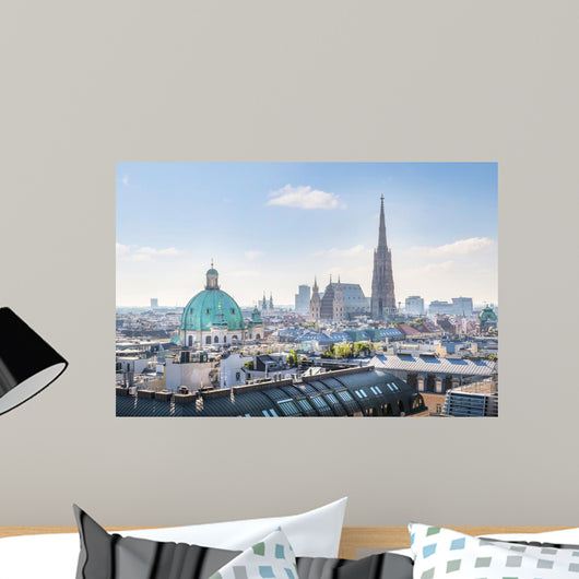 Over Vienna Skyline with Wall Decal