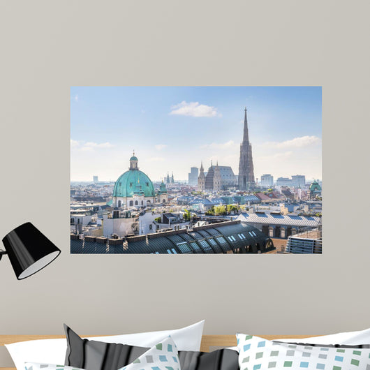 Over Vienna Skyline with Wall Decal