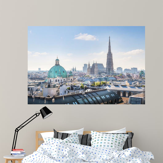Over Vienna Skyline with Wall Decal