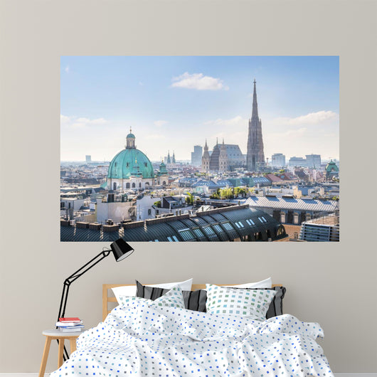 Over Vienna Skyline with Wall Decal