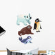 Funny Polar Animals Wall Stickers Wall Decal