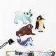 Funny Polar Animals Wall Stickers Wall Decal