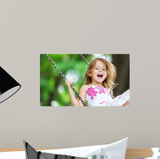 Child Playing Playground Wall Decal