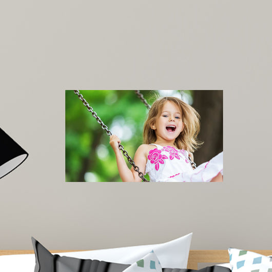 Child Playing Playground Wall Decal