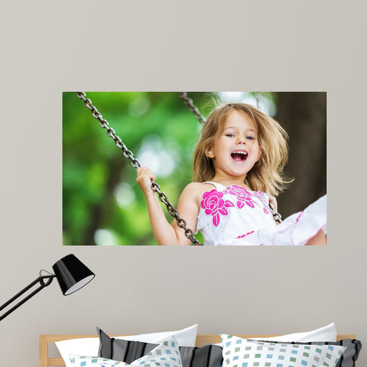 Child Playing Playground Wall Decal