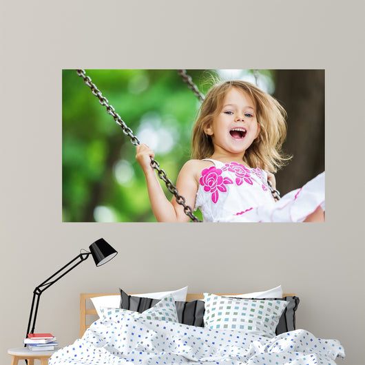 Child Playing Playground Wall Decal