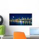 Portland Riverfront Night Wall Decal