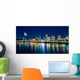 Portland Riverfront Night Wall Decal