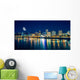 Portland Riverfront Night Wall Decal