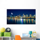 Portland Riverfront Night Wall Decal