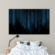 Black Blue Binary Code Wall Decal