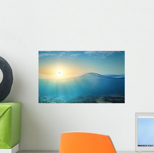 Underwater background Wall Mural
