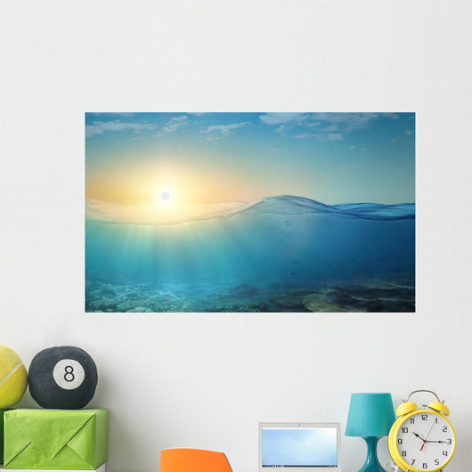 Underwater background Wall Mural