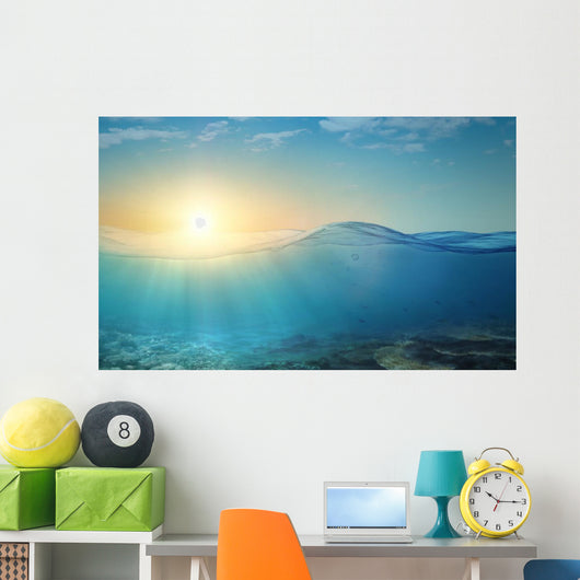 Underwater background Wall Mural