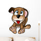 Happy Cartoon Puppy Dog Wall Decal