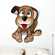 Happy Cartoon Puppy Dog Wall Decal