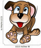 Happy Cartoon Puppy Dog Wall Decal