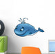 Blue Whale Big Fish Wall Decal