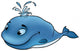 Blue Whale Big Fish Wall Decal