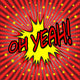 Oh Yeah Comic Speech Wall Decal