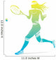 Women Play Tennis Game Wall Decal
