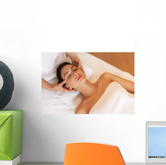 Beautiful Young Woman Getting Wall Decal